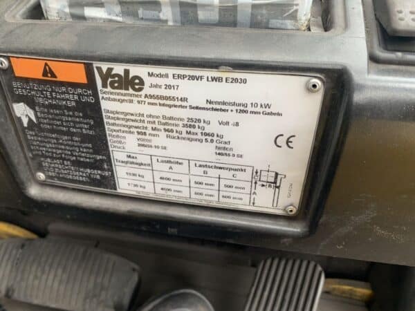 YALE ERP20VF (LWB) – Bild 8