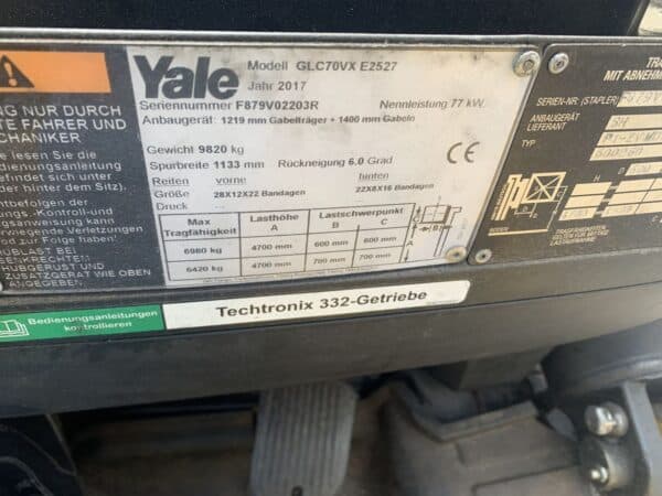 YALE GLC70VX – Bild 5